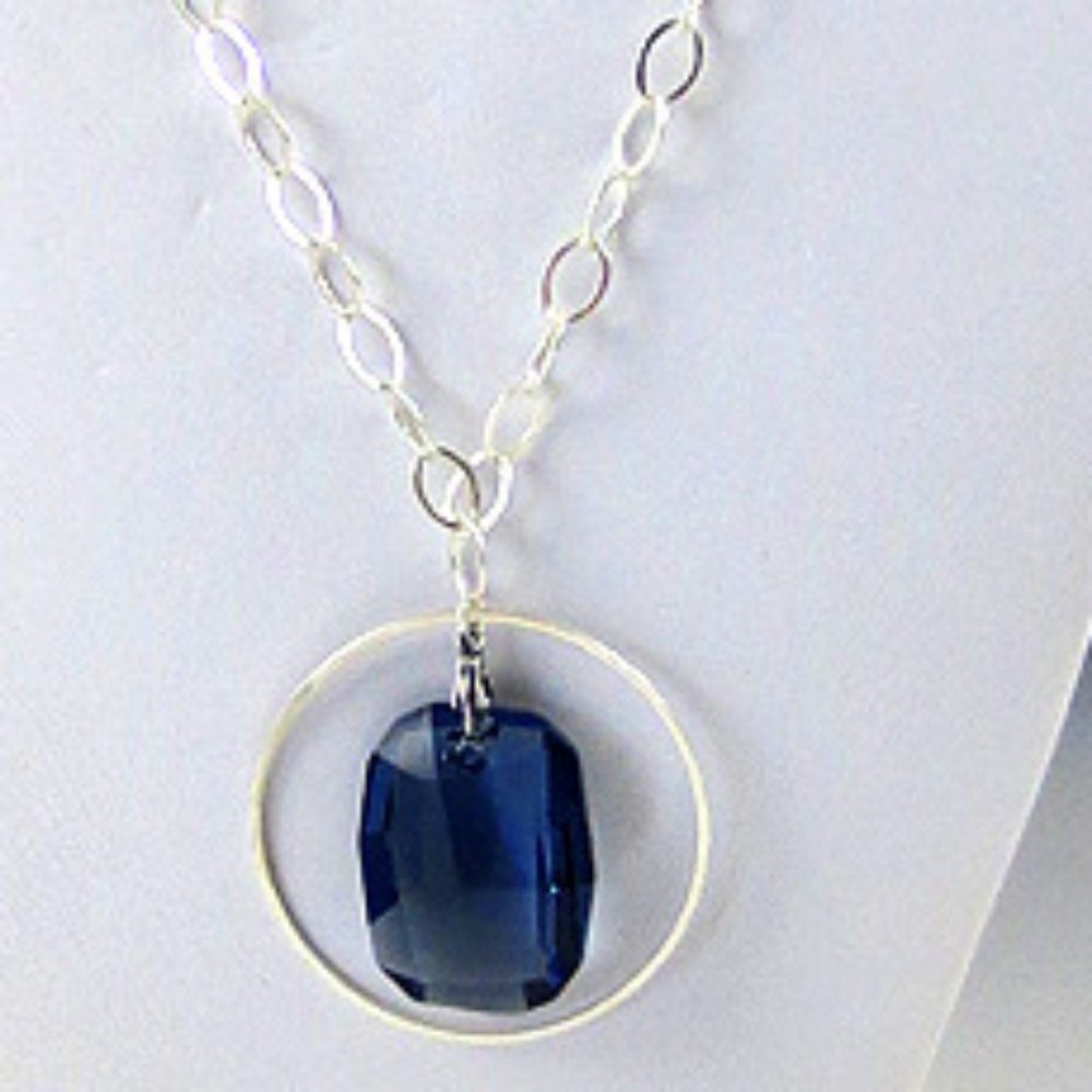 Crystal and Sterling Silver Necklace